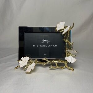Michael Aram Butterfly Ginkgo Gold and Silver Reflective Frame